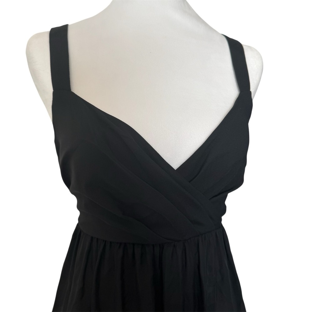 Om+Nadis Silk Maxi Dress Black Open Back Maternity Friendly NWT M - Picture 4 of 10